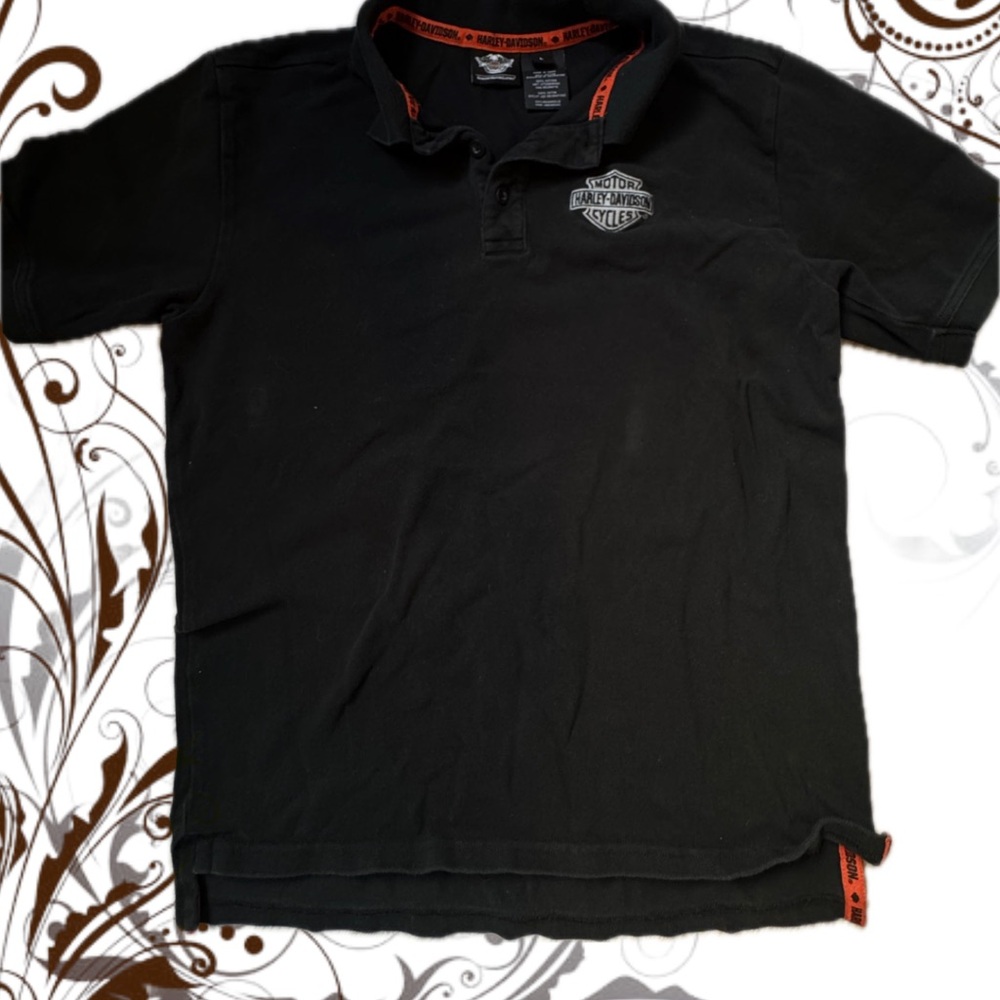 Harley-Davidson Black Polo Shirt with Logo